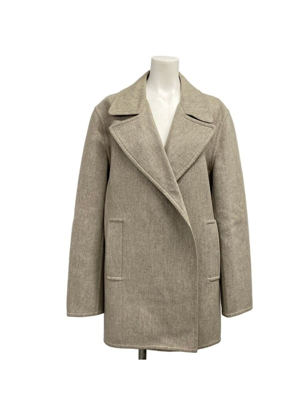 Hermes Coat M Light Gray Martin Margiela Era Cashmere 38